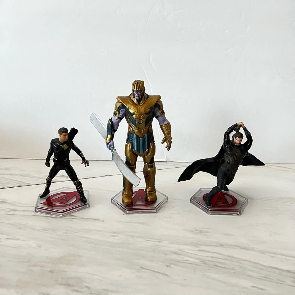Disney Marvel Avengers Endgame PVC Figures With Display Stand Toys Kids 3 PCS